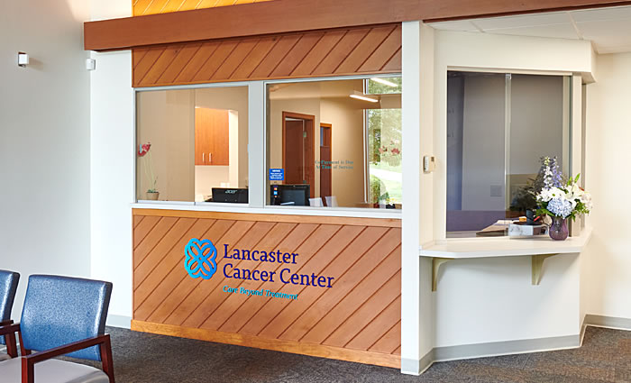 Lancaster Cancer Center front desk check-in